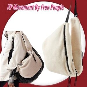 FP Movement Free People Sherpa Sling Bag Cream